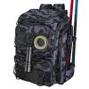 42L/11Gal Fishing Backpack Large Capacity Fishing Tackle Storage Bag with Rod Holders 16-Pocket Water-Resistant with Divider Adjustable Padded Straps